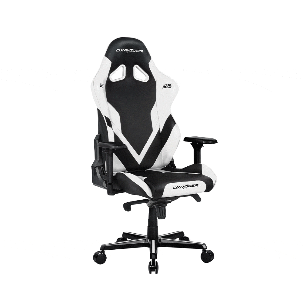 DXRacer Gladiator Serisi Oyuncu ve Çalışma Koltuğu-Siyah-Beyaz 58x131-137x57 cm (GxYxD)