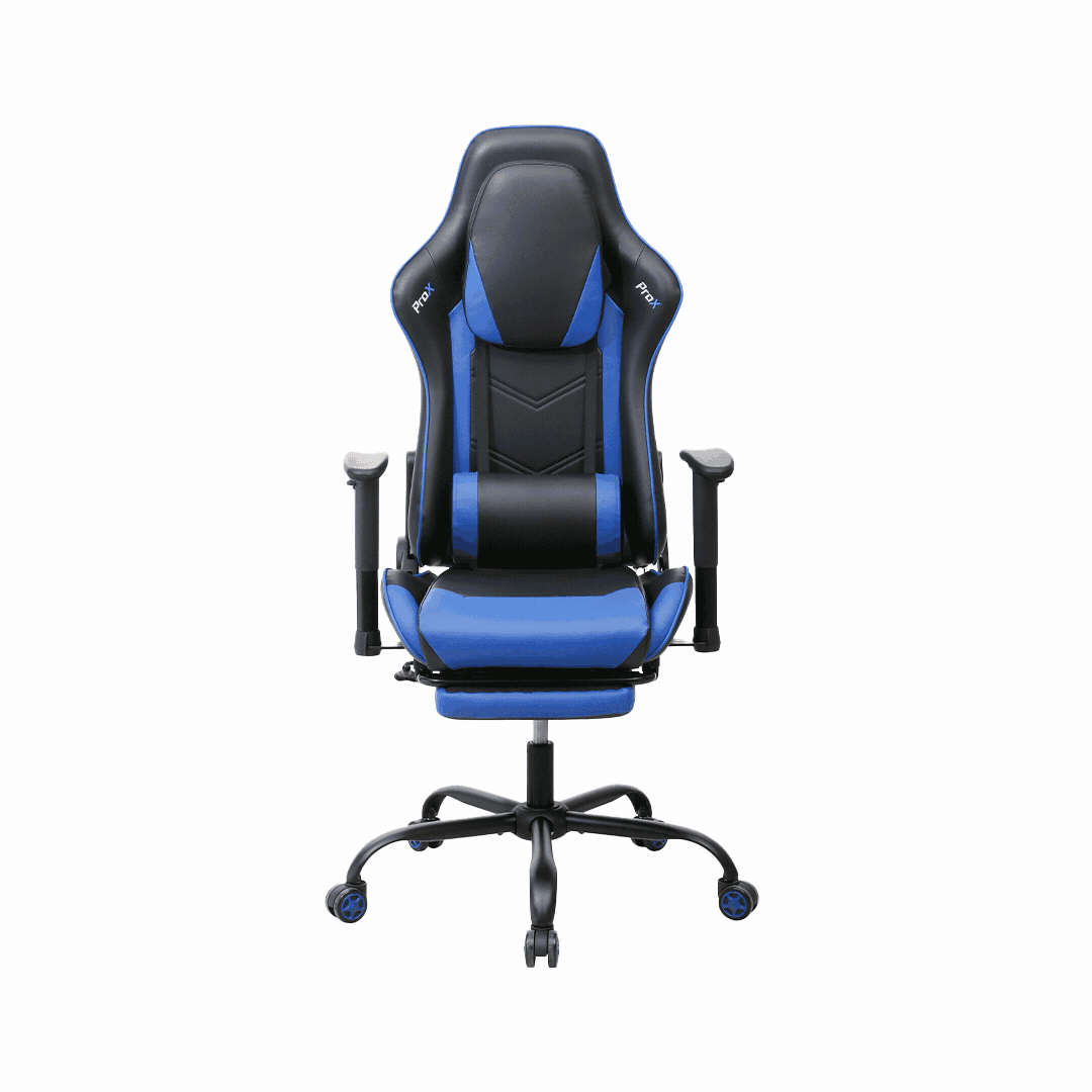 Adore Gaming ProX Oyuncu Koltuğu Siyah / Mavi S.Deri 71x126-136x77,5 cm