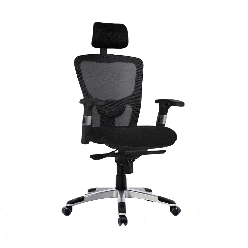 Manager Techno File Sırtlı Ofis Koltuğu-Siyah 62x120-127x59 cm (GxYxD)