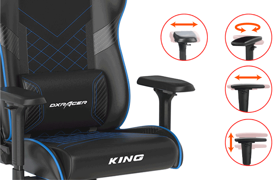 DXRacer K200 Serisi Oyuncu Koltuğu 3D ayarlanabilir Kolçak