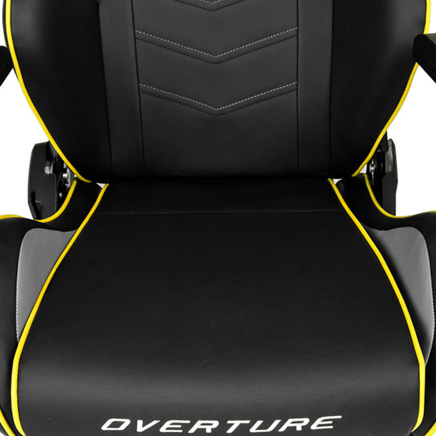 AKRacing Overture Serisi Oyuncu ve Çalışma Koltuğu-Siyah-Sarı 56x139x58 cm (GxYxD) - 5