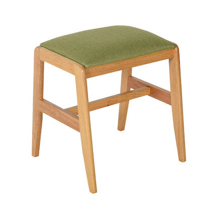 Adore Mobilya - Fit Minderli Ahşap Tabure - Yeşil 41x40x47.5 cm (GxYxD)