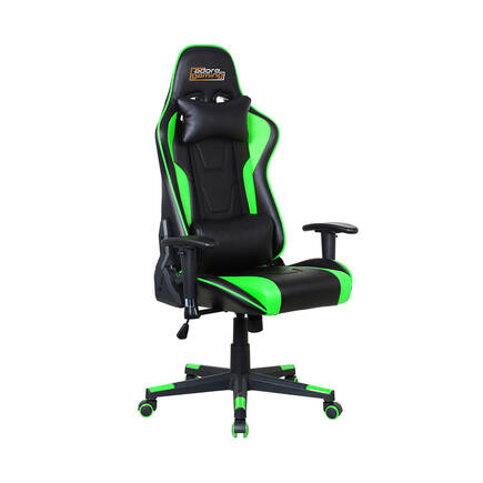Adore Gaming - Adore Gaming Master Pro Profesyonel Oyuncu ve Çalışma Koltuğu-Siyah-Yeşil 71,5x129-135x55 cm (GxYxD)