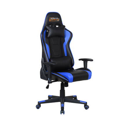 Adore Gaming - Adore Gaming Master Pro Profesyonel Oyuncu ve Çalışma Koltuğu Koltuğu-Siyah-Mavi 71,5x129-135x55 cm (GxYxD)