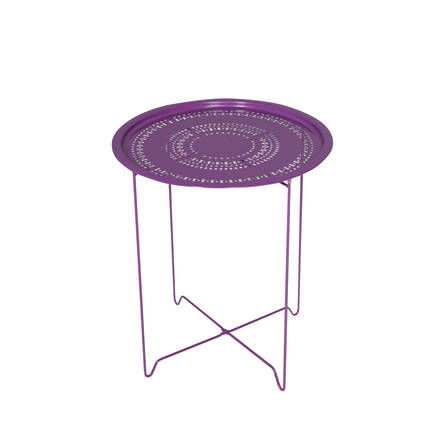 HANDY MATE - Handy Mate Vergo Tepsili Sehpa - Mor 45x52x45 cm (GxYxD)