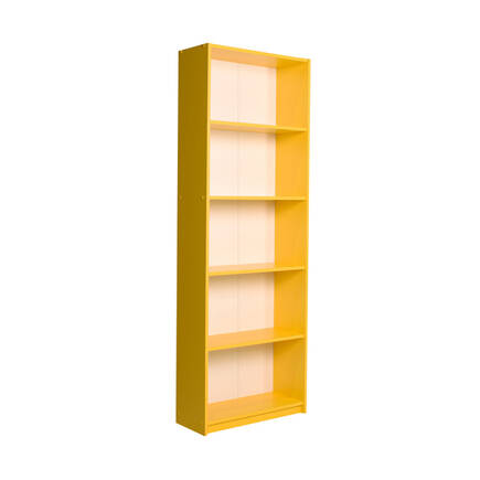 Adore Mobilya - Max 5 Raflı Kitaplık - Sarı