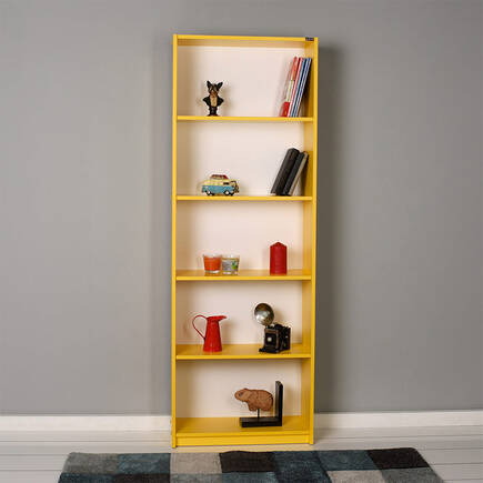 Adore Mobilya - Modern 5 Raflı Kitaplık - Sarı