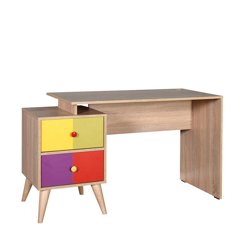 Rainbow Genç Odası 2 Çekmeceli Çalışma Masası SonomaKarışık Fiyatı