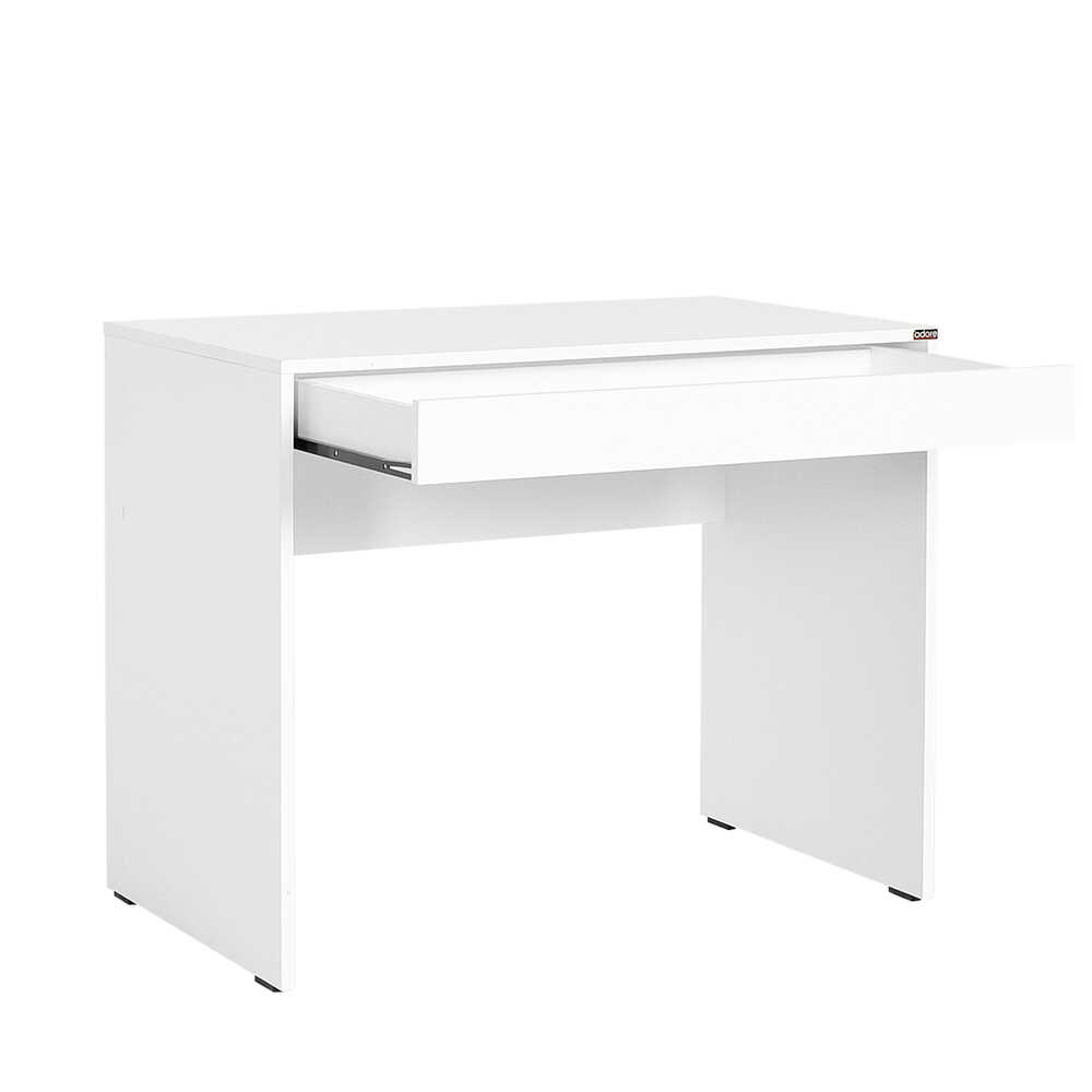 Çekmeceli Çalışma Masası-Mat Lake Beyaz (Diamond Beyaz) 90x75x55 cm (GxYxD)