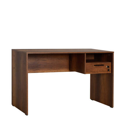 Adore Mobilya - Concept Kilitli Çekmeceli Çalışma Masası-Koyu Ceviz (Oslo Ceviz) 120x75x60 cm (GxYxD)