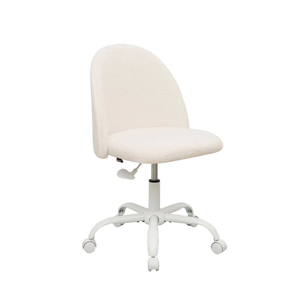 Curve Çalışma Sandalyesi - Beyaz 61x58,5x81,5-91 cm - Adore Mobilya