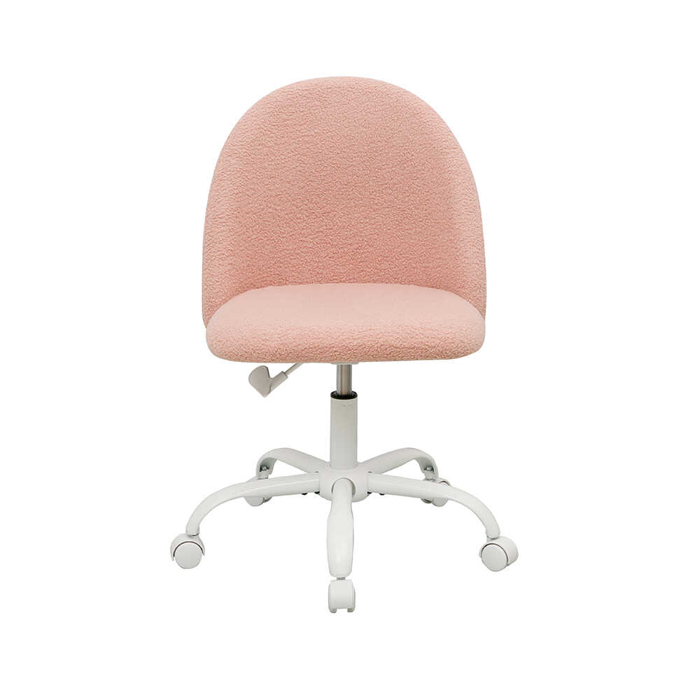 Curve Çalışma Sandalyesi - Pembe 61x58,5x81,5-91 cm - Adore Mobilya (1)