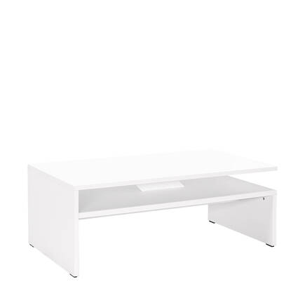 Adore Mobilya - Dikdörtgen Orta Sehpa - Mat Lake Beyaz 110x42x65 cm (GxYxD)