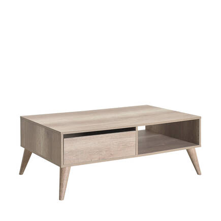 Adore Mobilya - Step Dikdörtgen Orta Sehpa - Açık Ceviz (Tori) 110x42x65 cm (GxYxD)