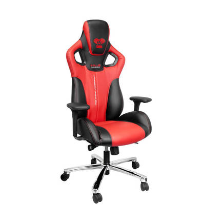 E-BLUE - E-Blue Cobra Advanced Plus Oyuncu ve Çalışma Koltuğu-S.Deri Siyah-Kırmızı 66x124x68 cm (GxYxD)