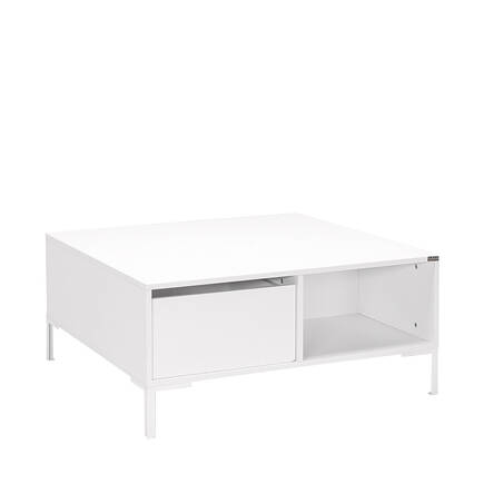 Adore Mobilya - Kare Orta Sehpa - Mat Lake Beyaz 90x42x90 cm (GxYxD)
