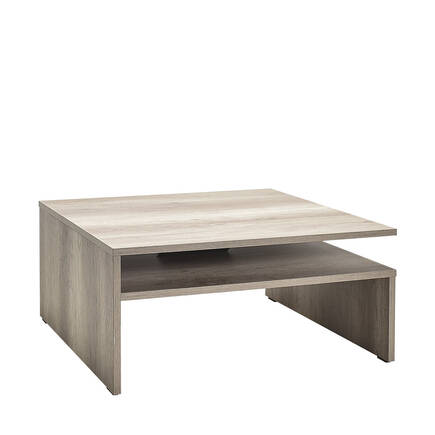 Adore Mobilya - Level Kare Orta Sehpa - Açık Ceviz (Tori) 90x42x90 cm (GxYxD)