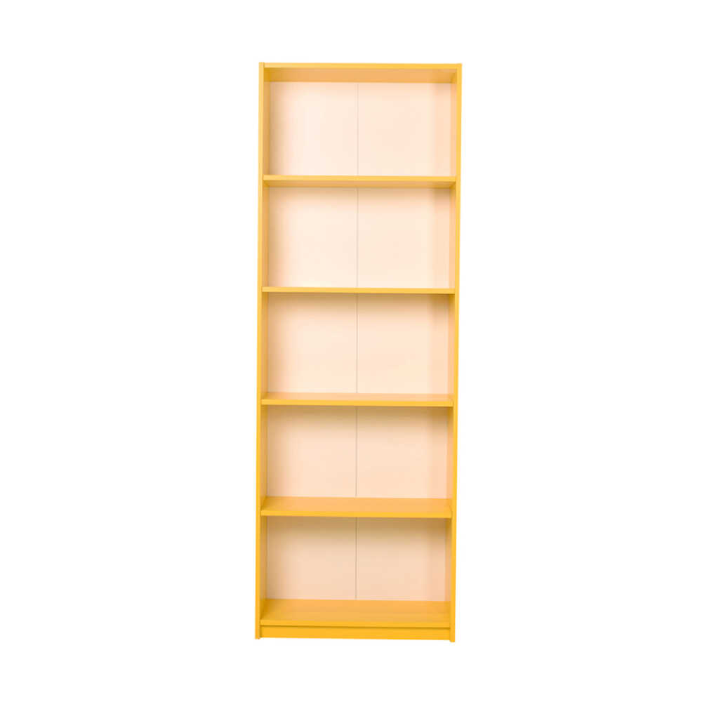 Max 5 Raflı Kitaplık - Sarı 58x170x23 cm (GxYxD)