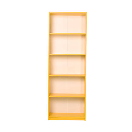 Max 5 Raflı Kitaplık - Sarı 58x170x23 cm (GxYxD) - Thumbnail