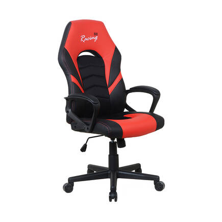 Adore Mobilya - Max Racing Pilot Oyuncu ve Çalışma Koltuğu Siyah-Kırmızı 59,5x112-124x62 cm (GxYxD)
