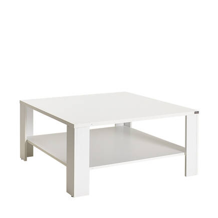Adore Mobilya - New Line Kare Orta Sehpa - Mat Lake Beyaz 90x42x90 cm (GxYxD)