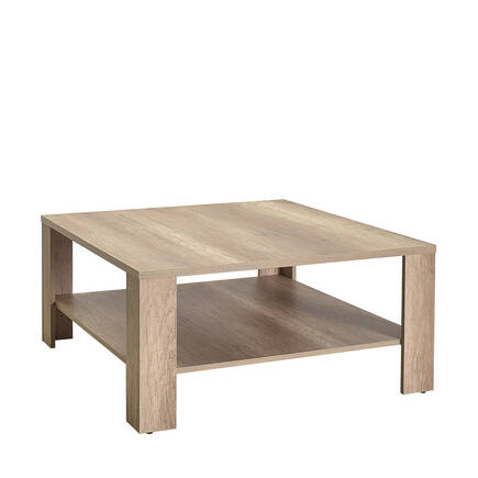 Adore Mobilya - New Line Kare Orta Sehpa - Açık Ceviz (Tori) 90x42x90 cm (GxYxD)