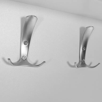 Porto Tek Kapaklı Çekmeceli Portmanto ve Ayakkabılık-Mat Beyaz 52x187x36 cm (GxYxD) - Thumbnail