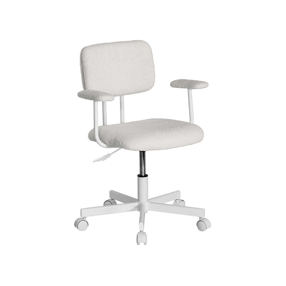 Teddy Çalışma Sandalyesi-Beyaz 64x74-83x63 cm