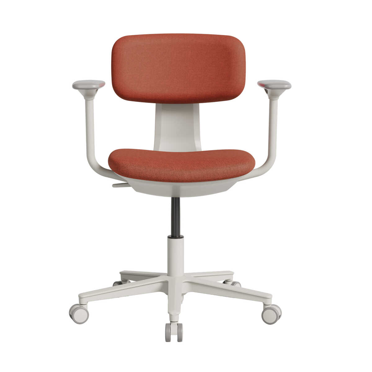 Tesla Comfort Çalışma Koltuğu - Koyu Turuncu Kumaş 61x74-86x60 cm