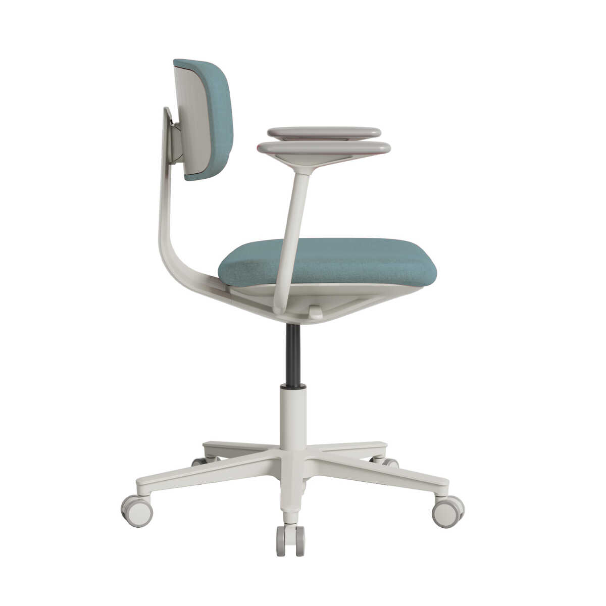 Tesla Comfort Çalışma Koltuğu Mavi - Yeşil Kumaş 61x74-86x60 cm - Adore Mobilya (1)